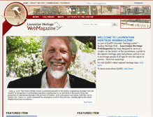Tablet Screenshot of laurentian.quebecheritageweb.com
